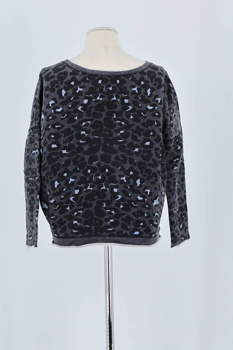 Sweatshirt Maje Gris en Coton