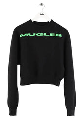 Sweatshirt Mugler Noir en Coton, taille S - Seconde Main