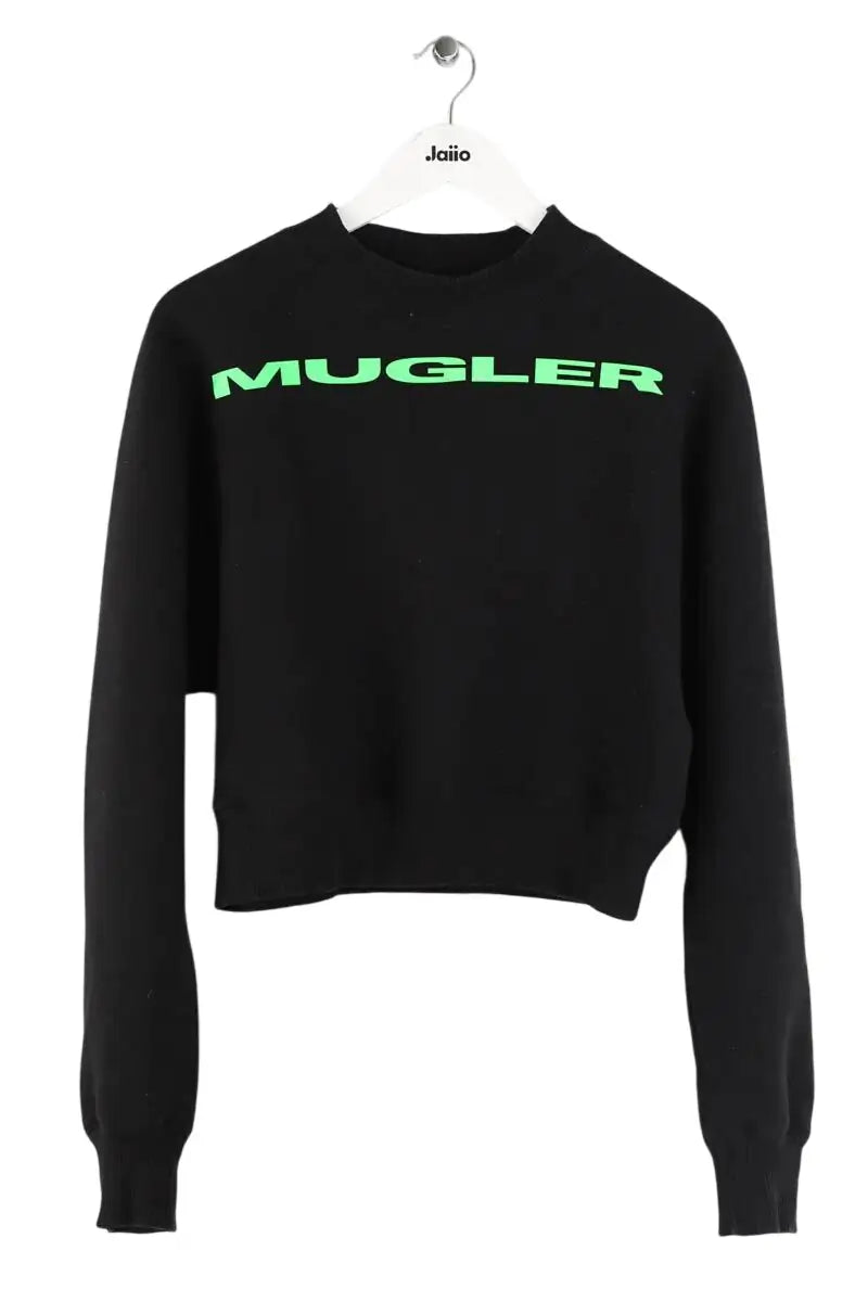 Sweatshirt Mugler Noir en Coton, taille S - Seconde Main
