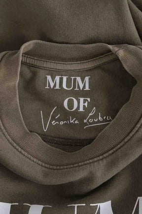 Sweatshirt Mum Of Kaki en Coton