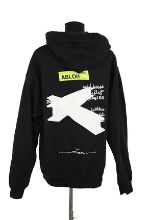 Sweatshirt Off White Noir en Coton