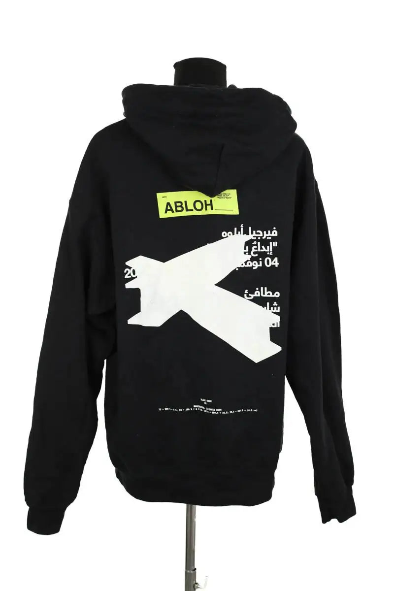 Sweatshirt Off White Noir en Coton