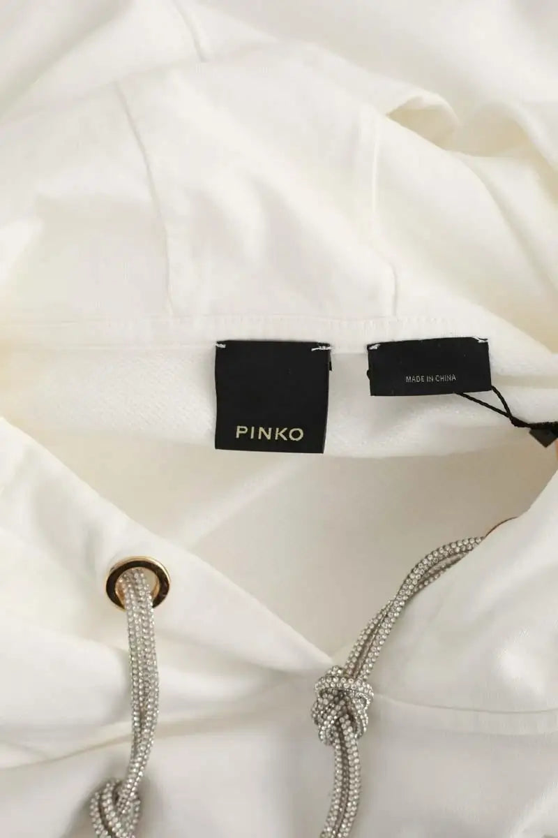 Sweatshirt Pinko Blanc en Coton