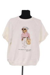 Sweatshirt Ralph Lauren Ecru en Coton, taille M - Seconde Main