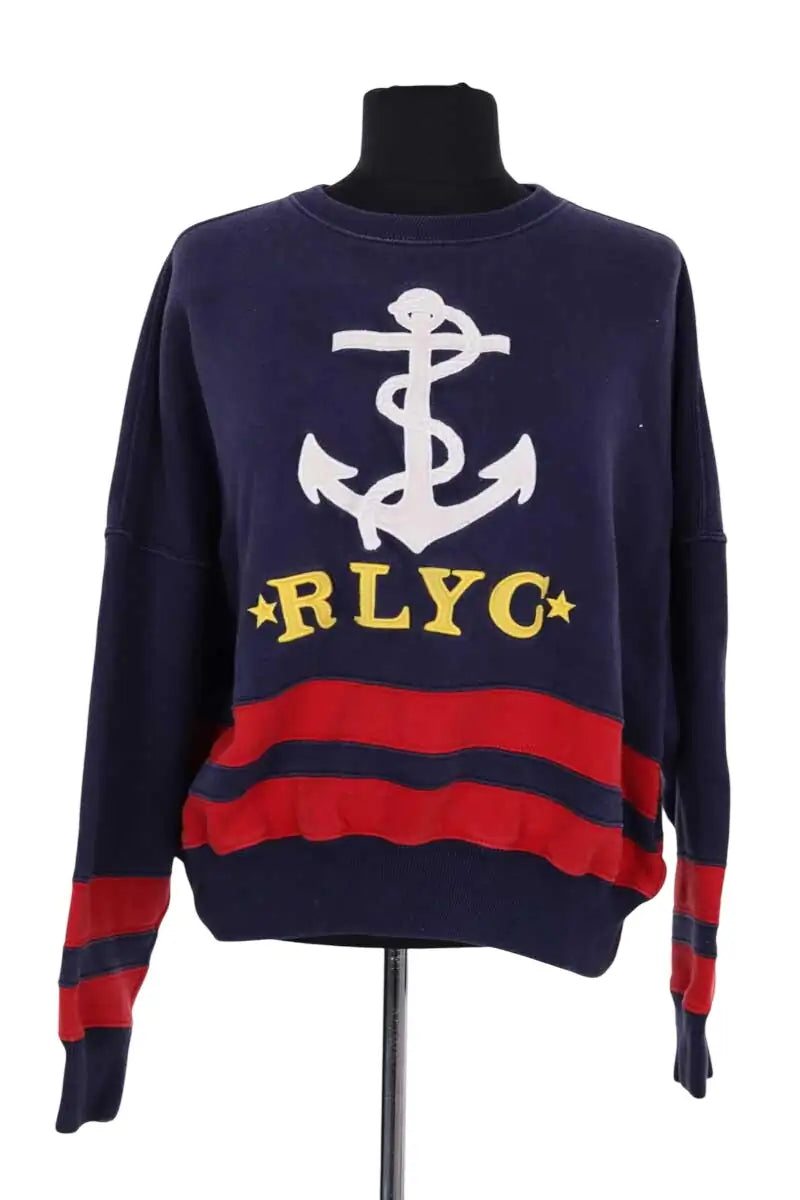 Sweatshirt Ralph Lauren Marine en Coton, taille S - Seconde Main