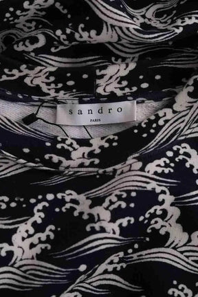 Sweatshirt Sandro Bleu en Coton