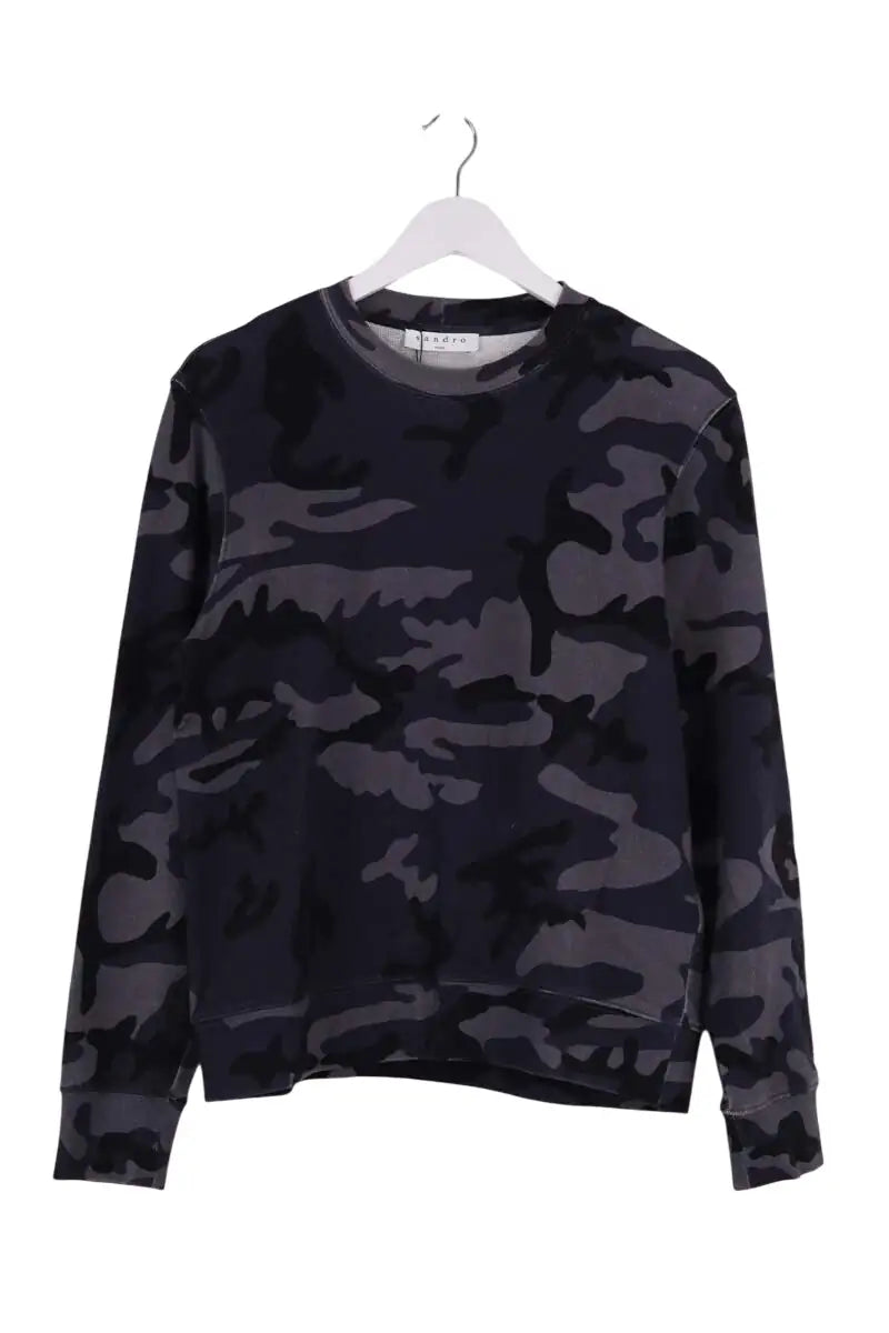 Sweatshirt Sandro Gris en Coton, taille S - Seconde Main