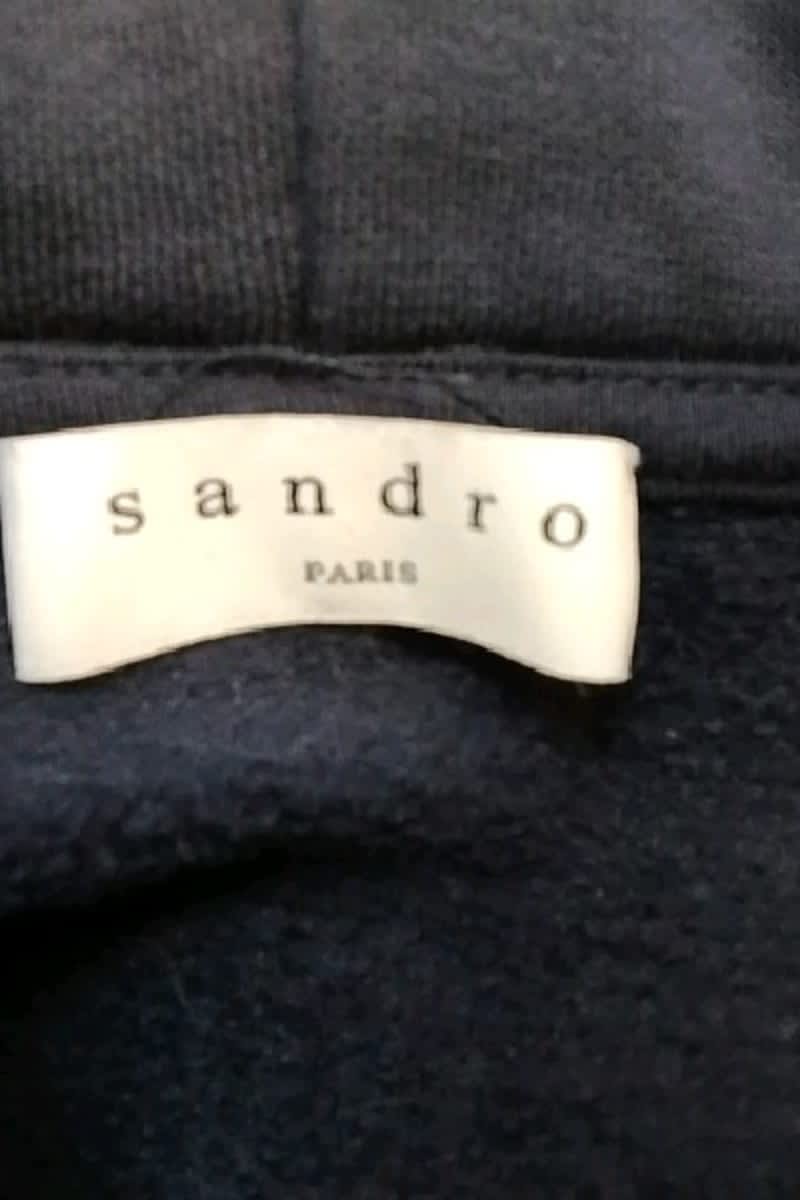 Sweatshirt Sandro Marine en Coton