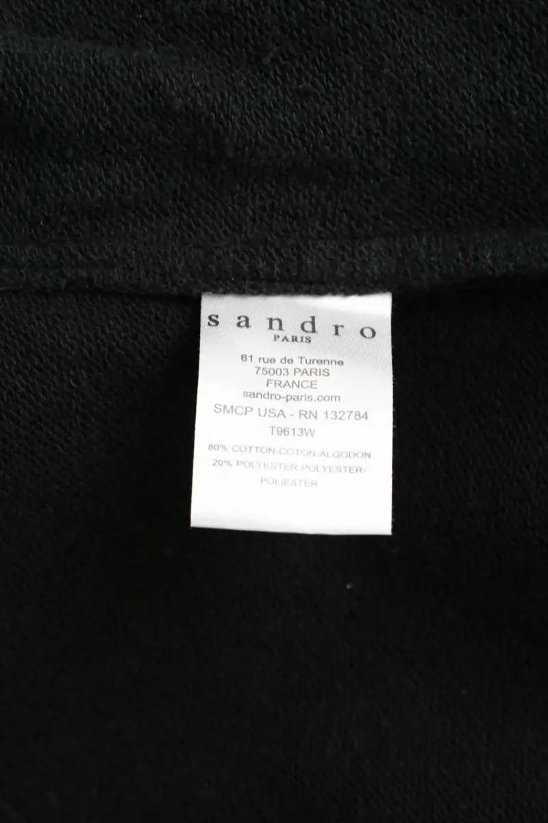 Sweatshirt Sandro Noir en Coton