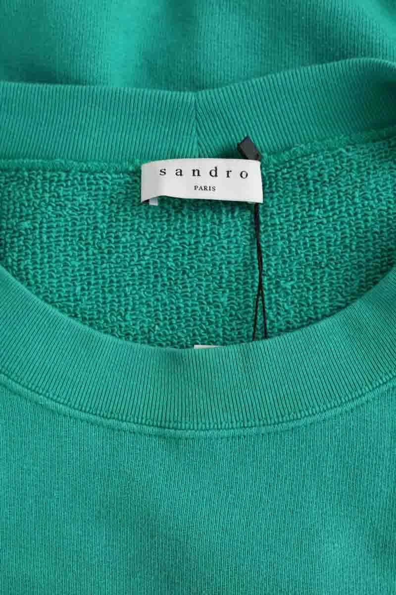 Sweatshirt Sandro Vert en Coton