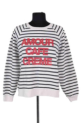 Sweatshirt Sézane Blanc en Coton, taille M - Seconde Main