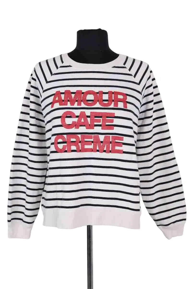 Sweatshirt Sézane Blanc en Coton, taille M - Seconde Main