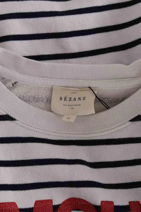 Sweatshirt Sézane Blanc en Coton