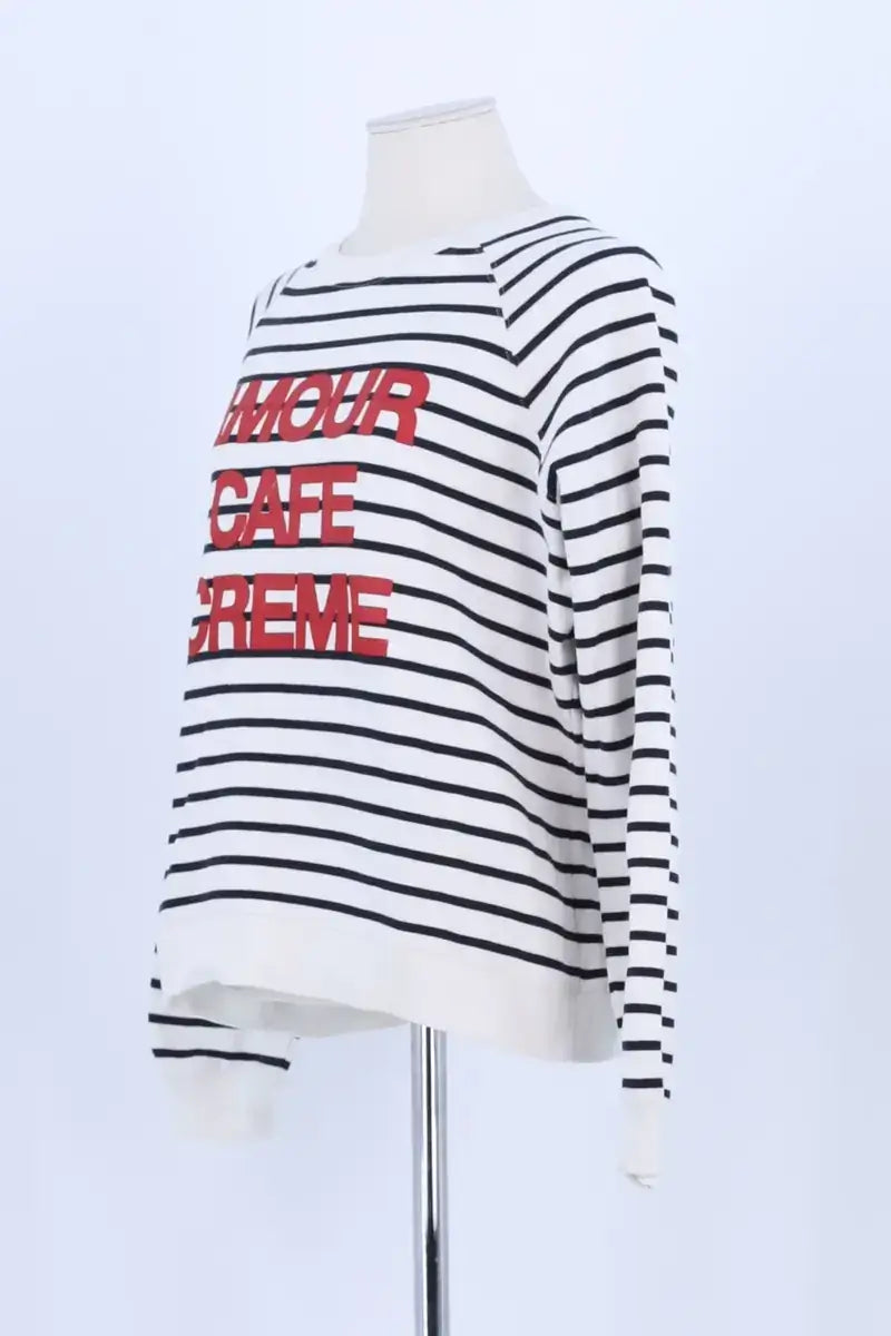 Sweatshirt Sézane Blanc en Coton