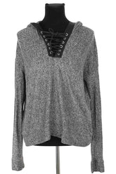 Sweatshirt The Kooples Gris en Viscose, taille S - Seconde Main
