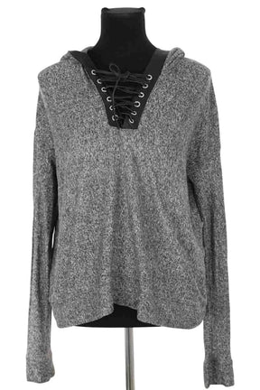 Sweatshirt The Kooples Gris en Viscose, taille S - Seconde Main