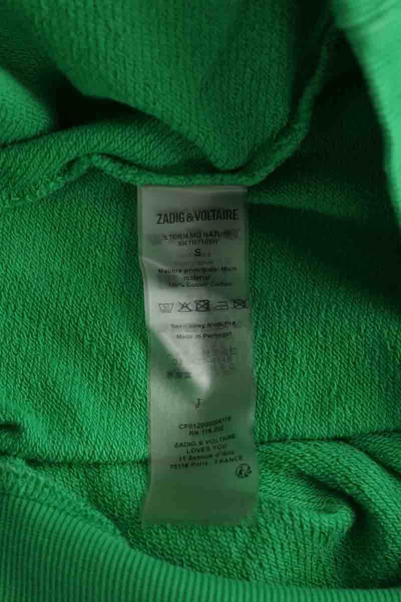 Sweatshirt Zadig & Voltaire Storm nature Vert en Coton
