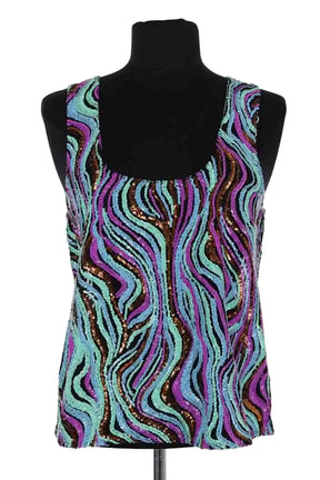 Top sans manche Maje Emilio Multicolore en Paillettes, taille S - Seconde Main