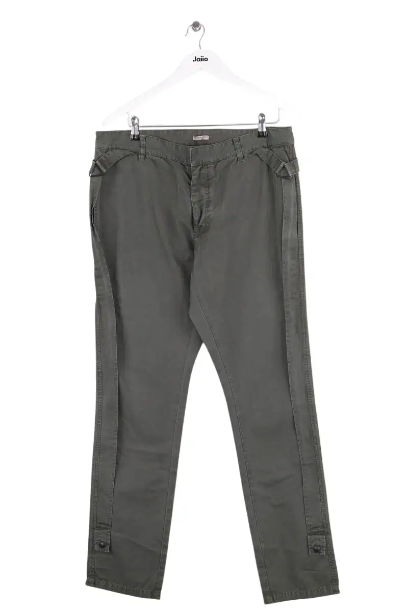 Pantalon droit Bottega Veneta Kaki en Coton, taille XL - Seconde Main