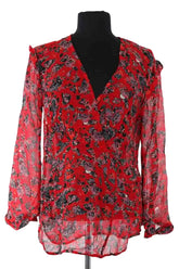 Blouse Iro Dolla Rouge en Viscose, taille S - Seconde Main