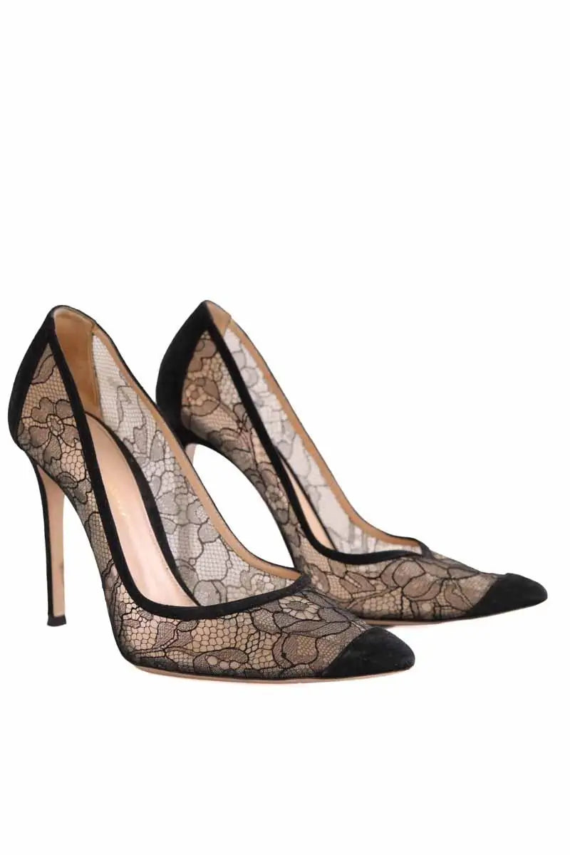 Talons Gianvito Rossi Noir en Tissu