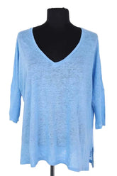 T-shirt à manches longues Notshy Bleu en Cachemire, taille S - Seconde Main