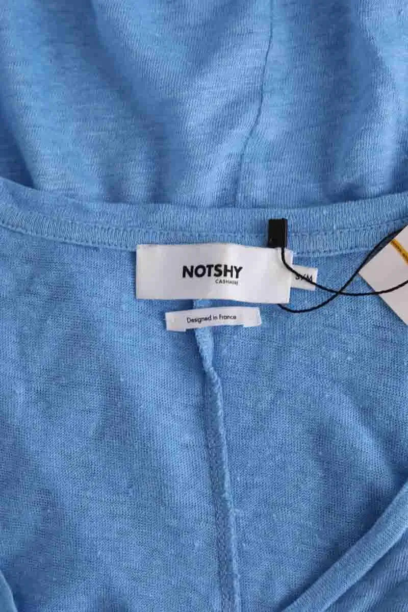 T-shirt à manches longues Notshy Bleu en Cachemire
