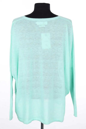 T-shirt à manches longues Notshy Turquoise en Synthétique