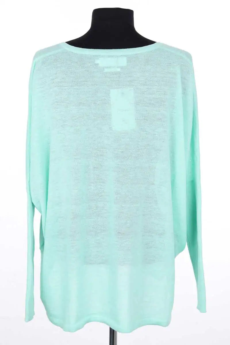 T-shirt à manches longues Notshy Turquoise en Synthétique