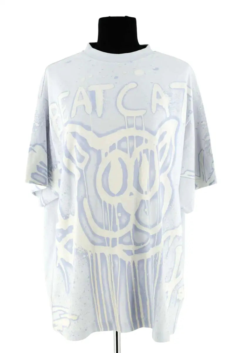 T-shirt Acne Studios Bleu en Coton, taille M - Seconde Main