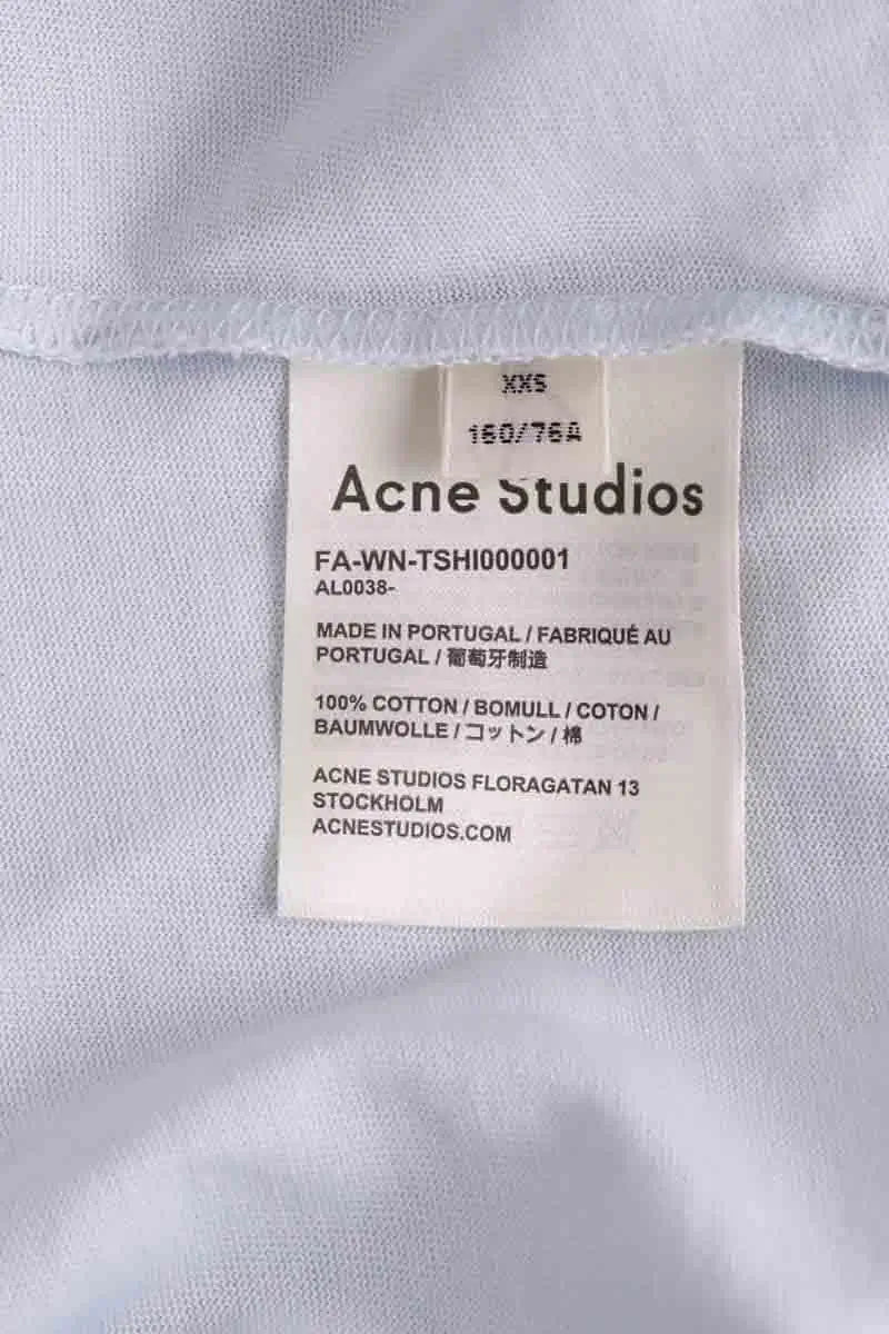 T-shirt Acne Studios Bleu en Coton