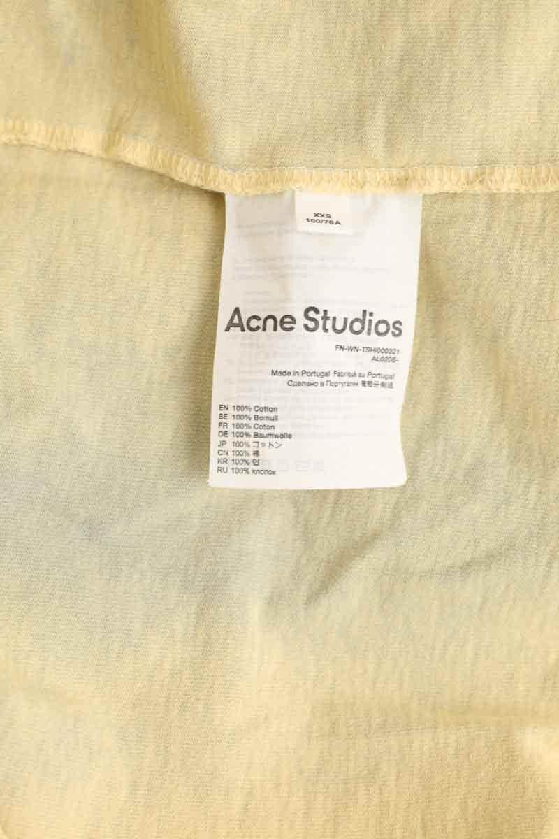 T-shirt Acne Studios Jaune en Coton