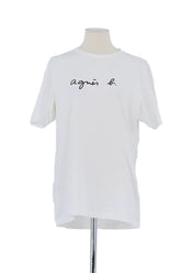 T-shirt Agnès B. Blanc en Coton, taille M - Seconde Main