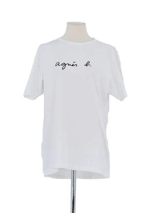 T-shirt Agnès B. Blanc en Coton, taille M - Seconde Main