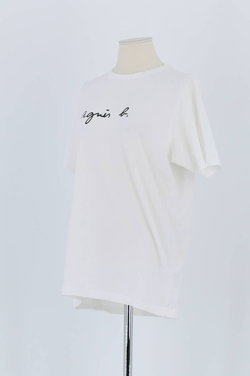 T-shirt Agnès B. Blanc en Coton