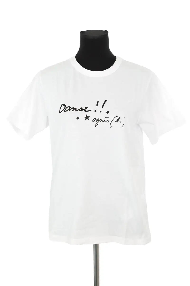 T-shirt Agnès B. Blanc en Coton, taille S - Seconde Main