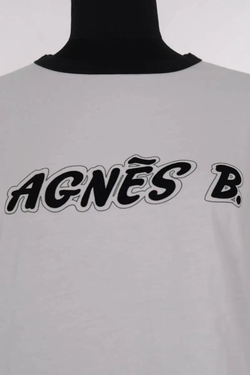 T-shirt Agnès B. Blanc en Coton