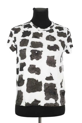 T-shirt Agnès B. Blanc en Viscose, taille S - Seconde Main