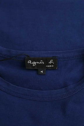 T-shirt Agnès B. Bleu en Coton