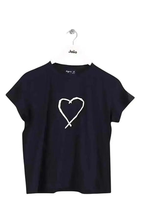 T-shirt Agnès B. Noir en Coton, taille XL - Seconde Main