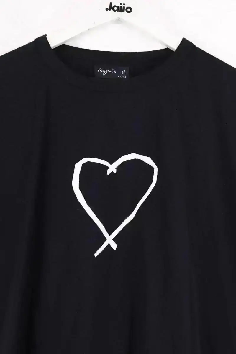 T-shirt Agnès B. Noir en Coton