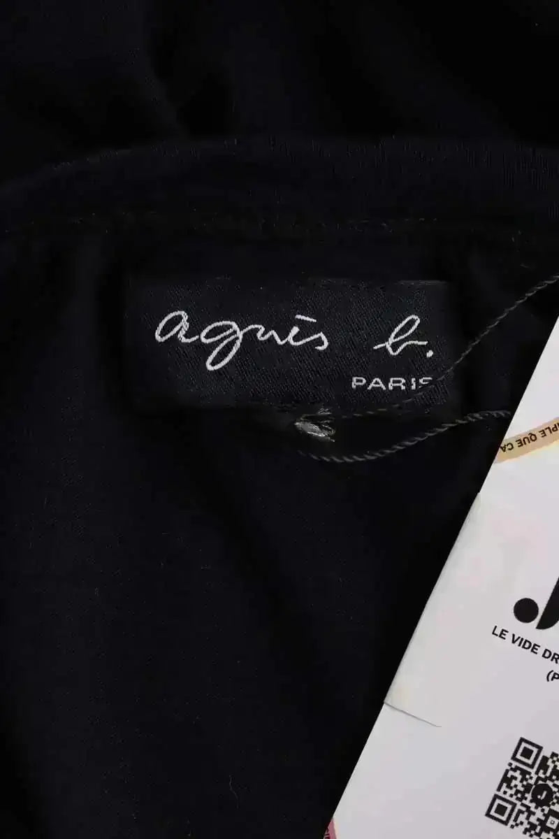 T-shirt Agnès B. Noir en Coton