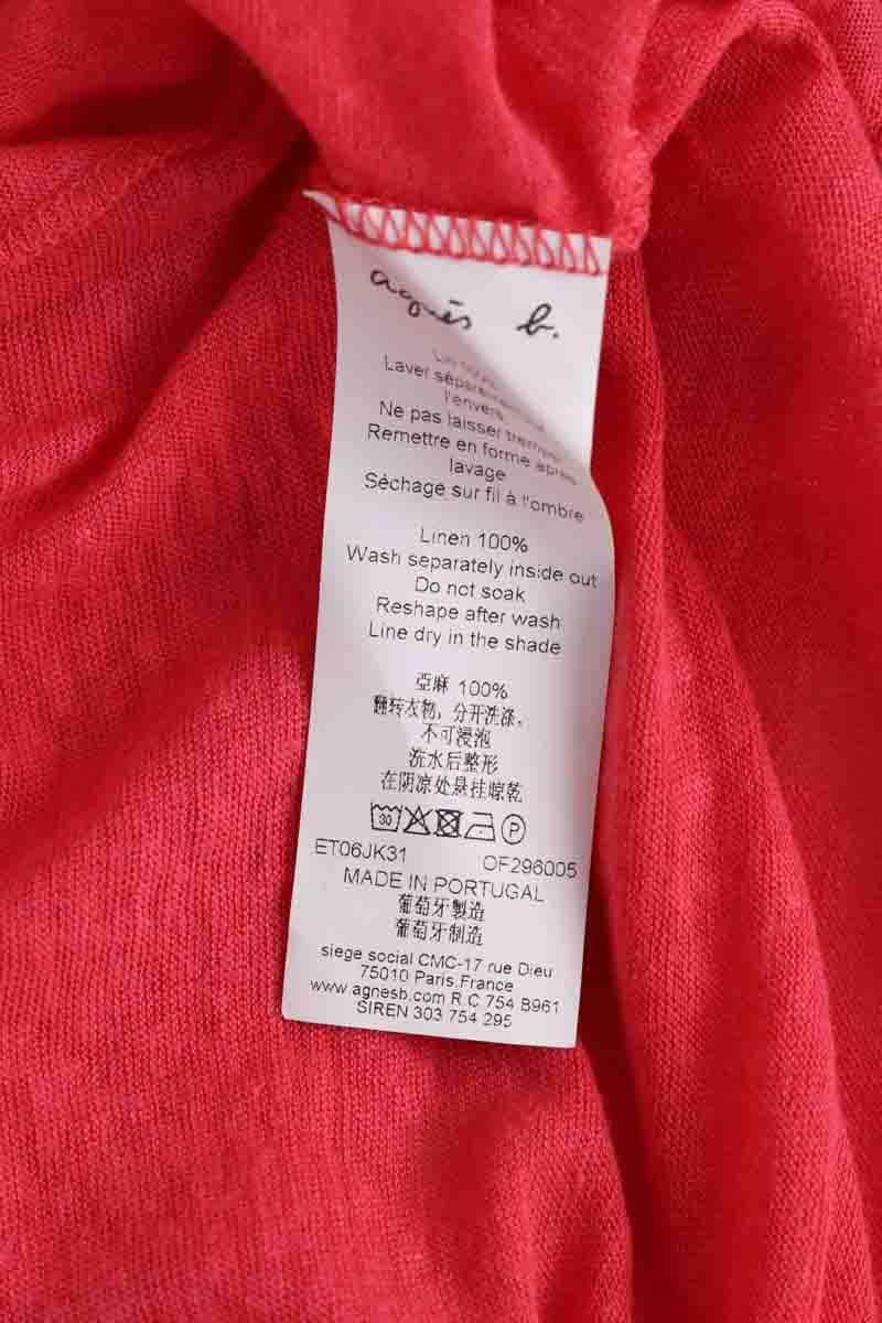 T-shirt Agnès B. Rouge en Coton