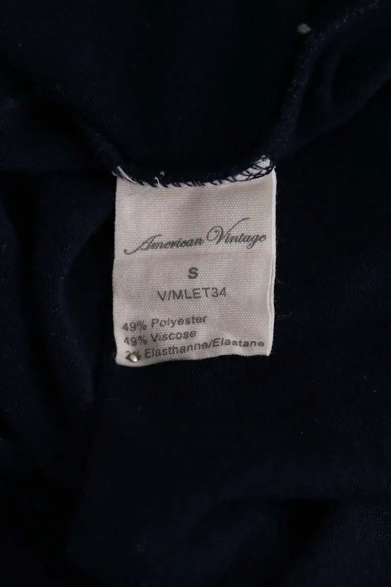 T-shirt American Vintage Bleu en Synthétique