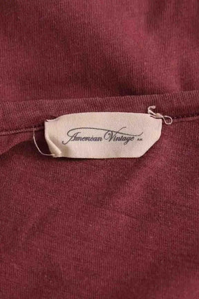 T-shirt American Vintage Bordeaux en Coton