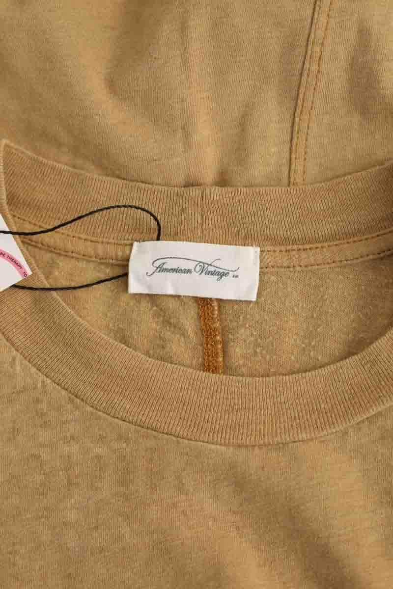 T-shirt American Vintage Camel en Coton