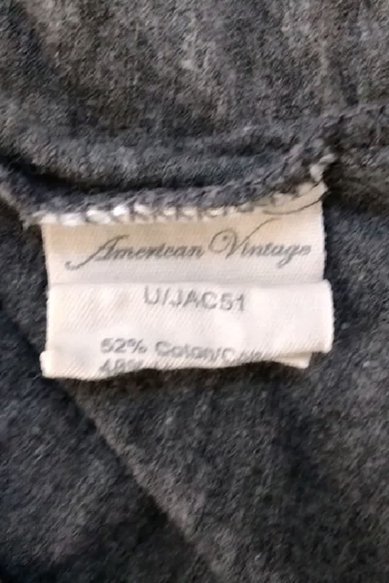 T-shirt American Vintage Gris en Coton