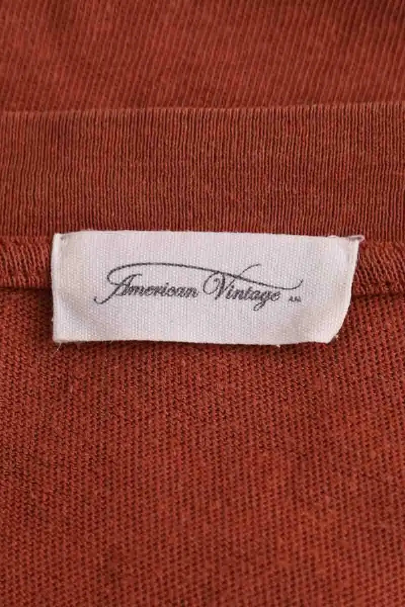 T-shirt American Vintage Marron en Coton