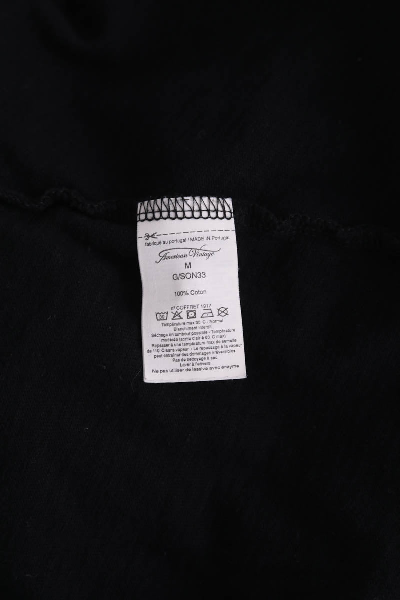 T-shirt American Vintage Noir en Coton