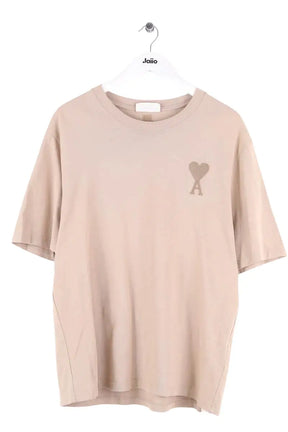 T-shirt Ami Beige en Coton, taille XL - Seconde Main
